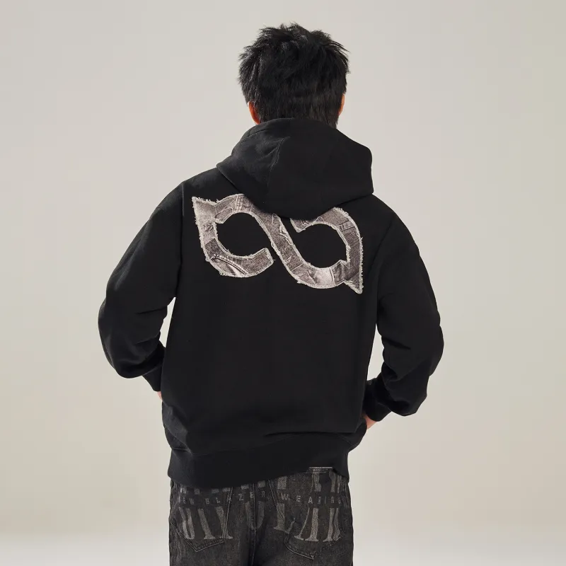 BIPOLAR Hoodie Unisex Heather Gray Black-5