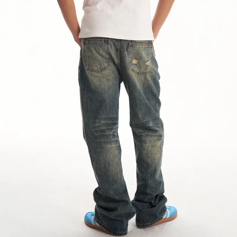 BIPOLAR Jeans Pants Unisex Blue-5