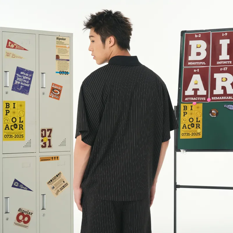 BIPOLAR Polo Shirts Unisex Black-5