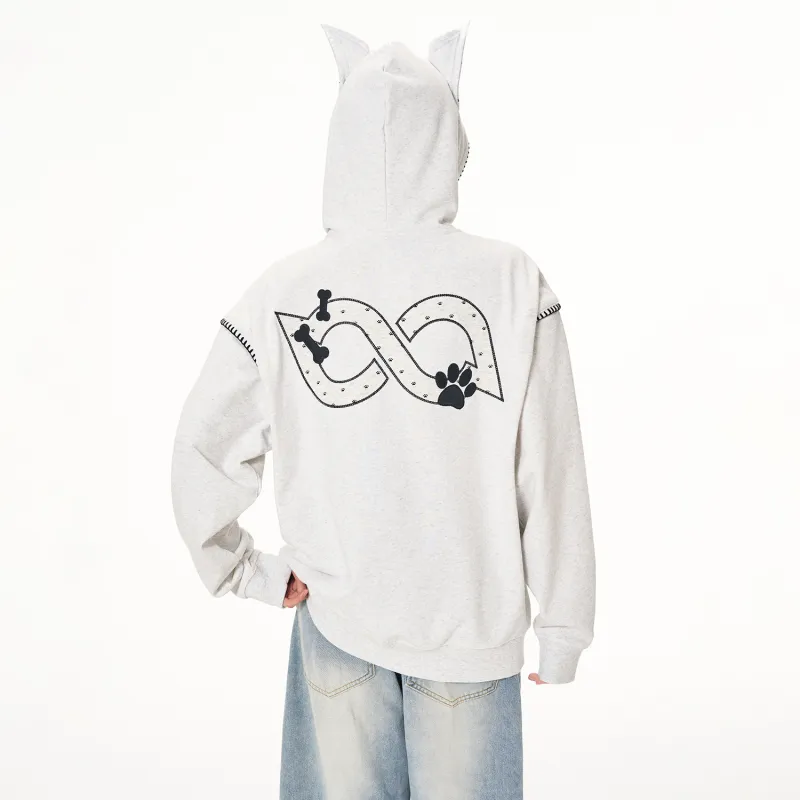BIPOLAR Sweatshirt Unisex Black Heather Gray-4