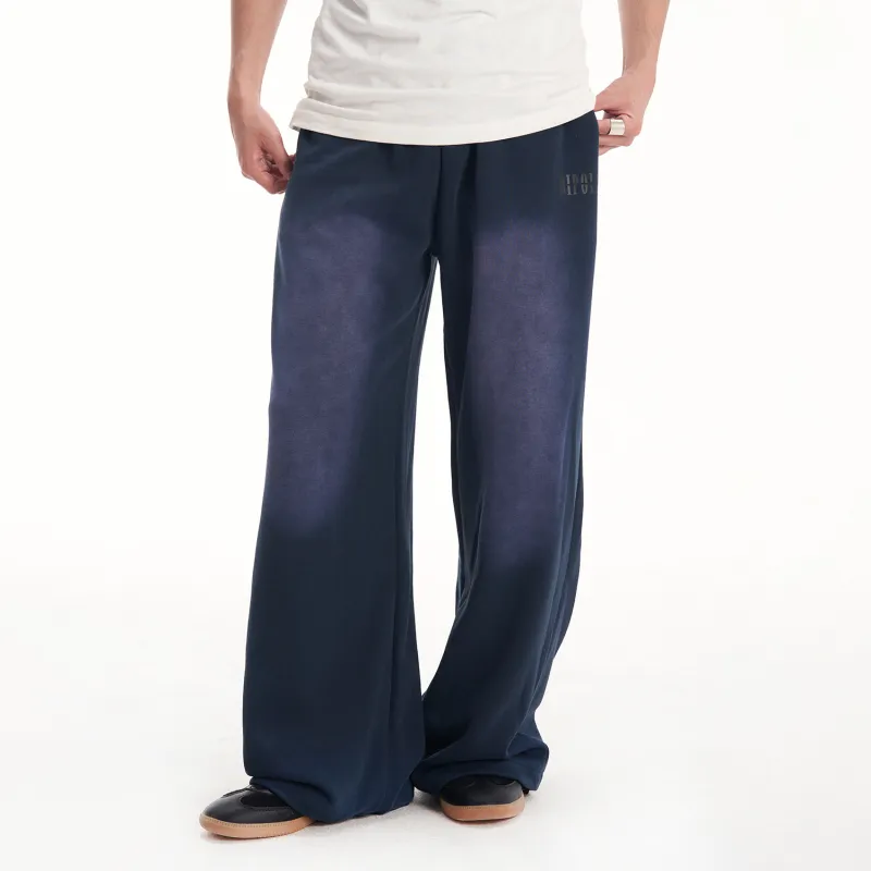 BIPOLAR Casual Pants Unisex Black Denim Blue-7