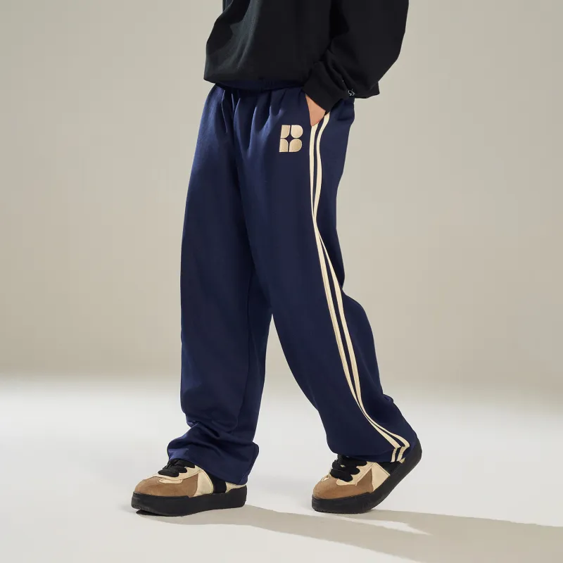 BIPOLAR All Season Pants For Men American Vintage Hip Hop Street Style Trendy Couple Bottom Unisex Black Navy Blue-6