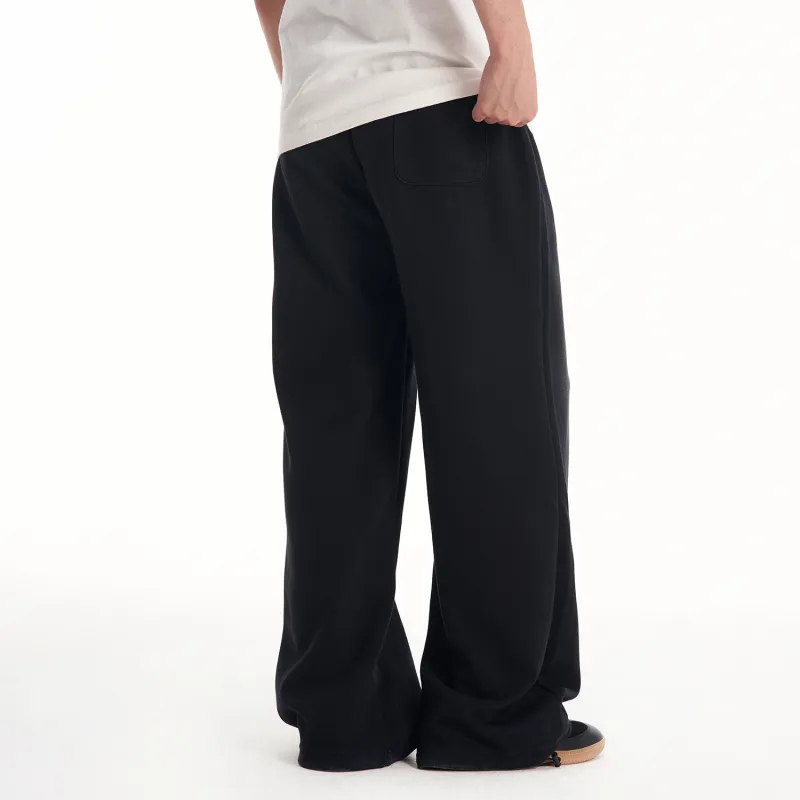 BIPOLAR Casual Pants Unisex Black Denim Blue-4