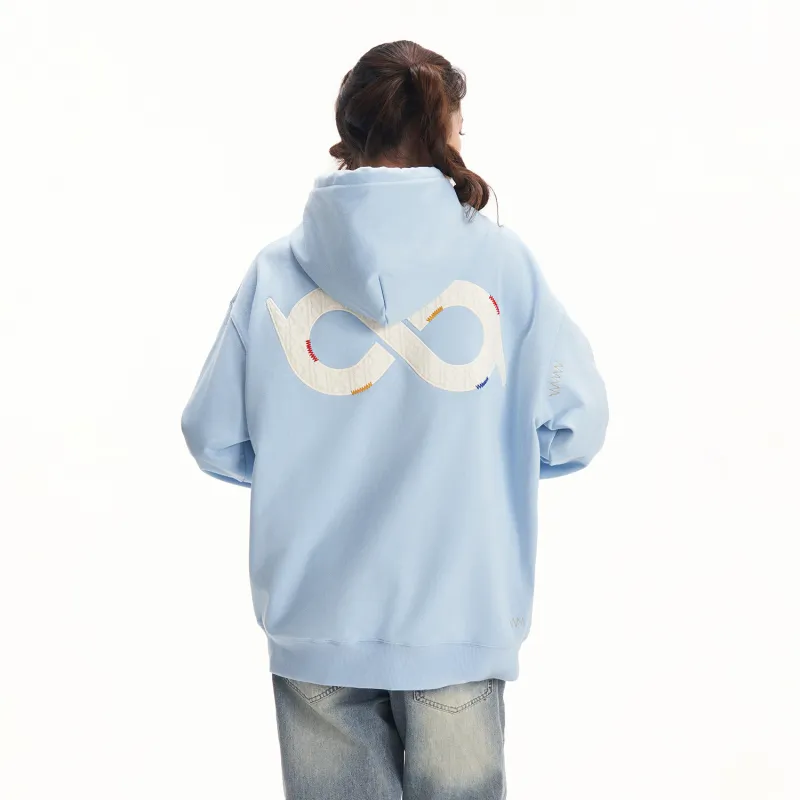 BIPOLAR Sweatshirt Unisex Light Heather Gray Black Blue-11
