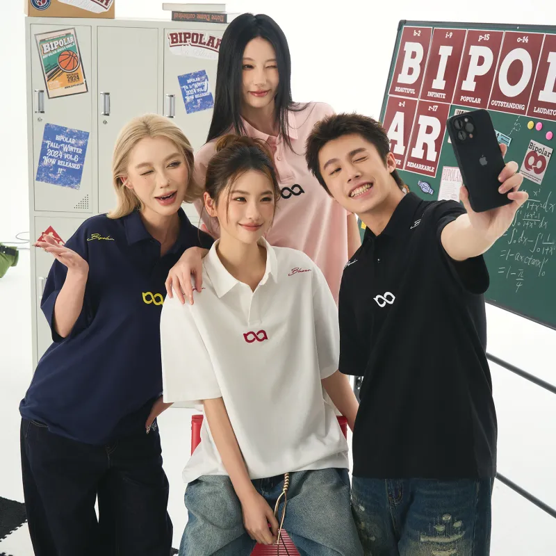 BIPOLAR Polo Shirts Unisex-14