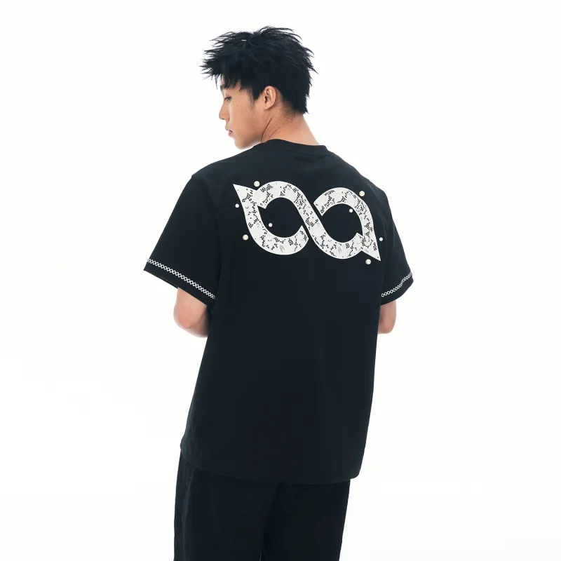 BIPOLAR Summer Men's American Vintage Hip Hop Street Style Trendy Loose Fit 100% Cotton T Shirt Unisex-12