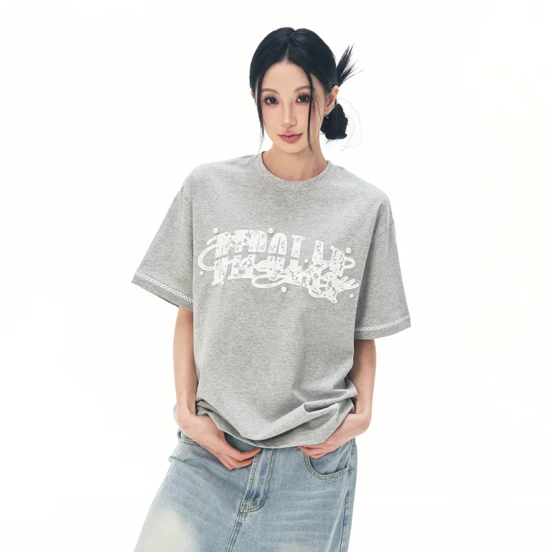 BIPOLAR Summer Men's American Vintage Hip Hop Street Style Trendy Loose Fit 100% Cotton T Shirt Unisex-3