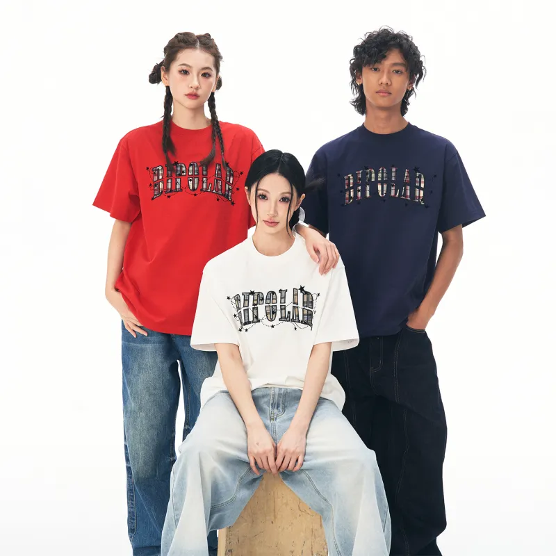 BIPOLAR Summer 100% Cotton American Vintage Hip Hop T Shirt For Men Unisex-4