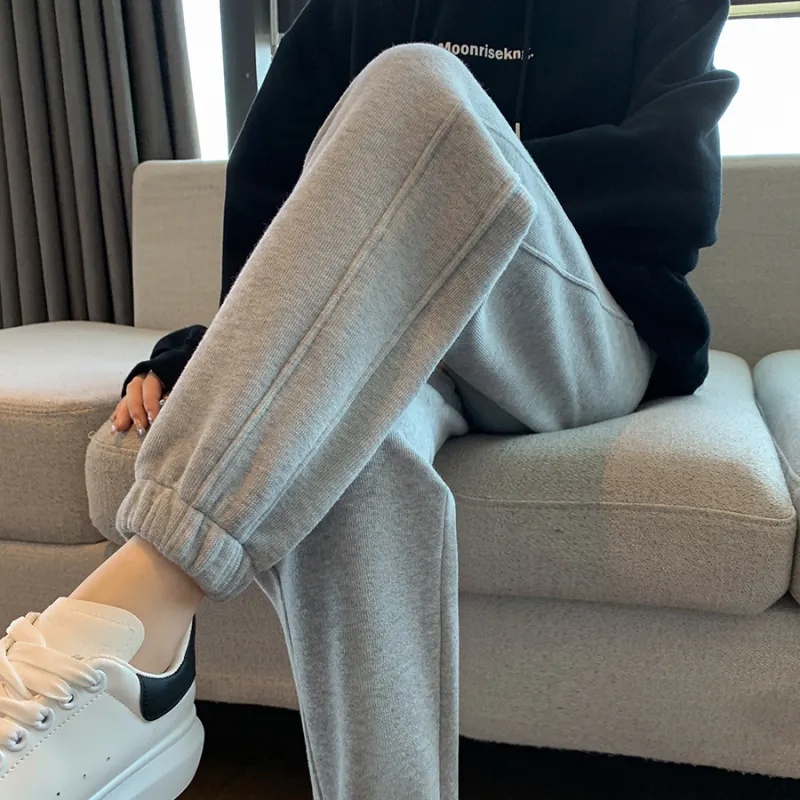 Muzi Knitted Sports Pants Women's-4
