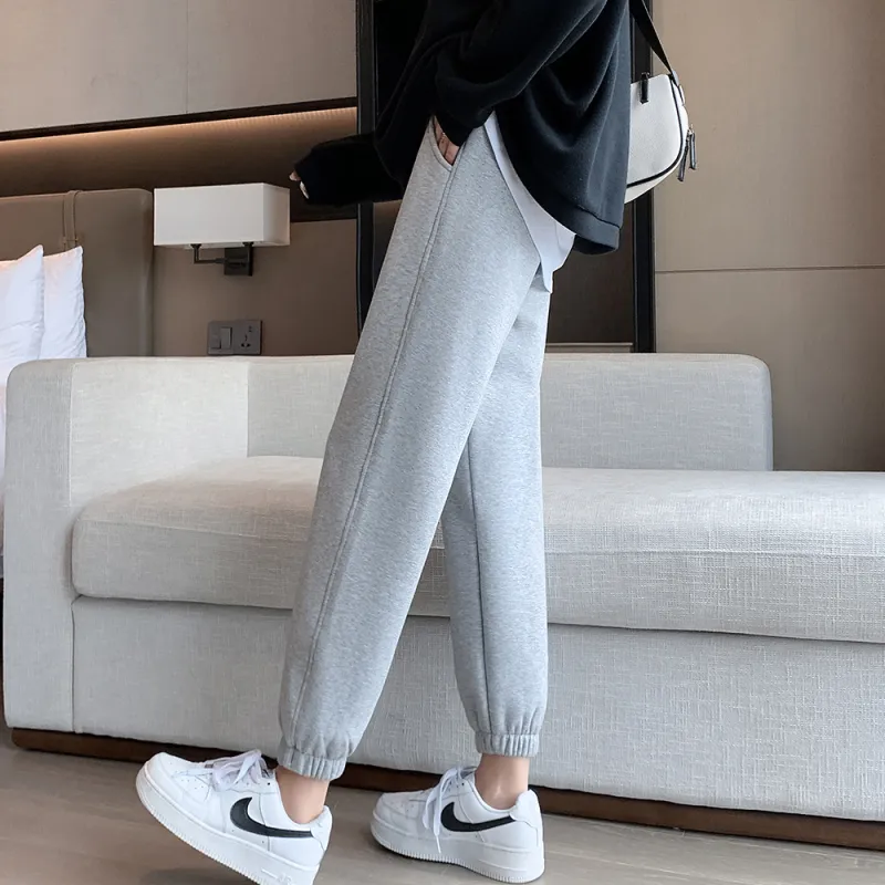 Muzi Knitted Sports Pants Women's-4