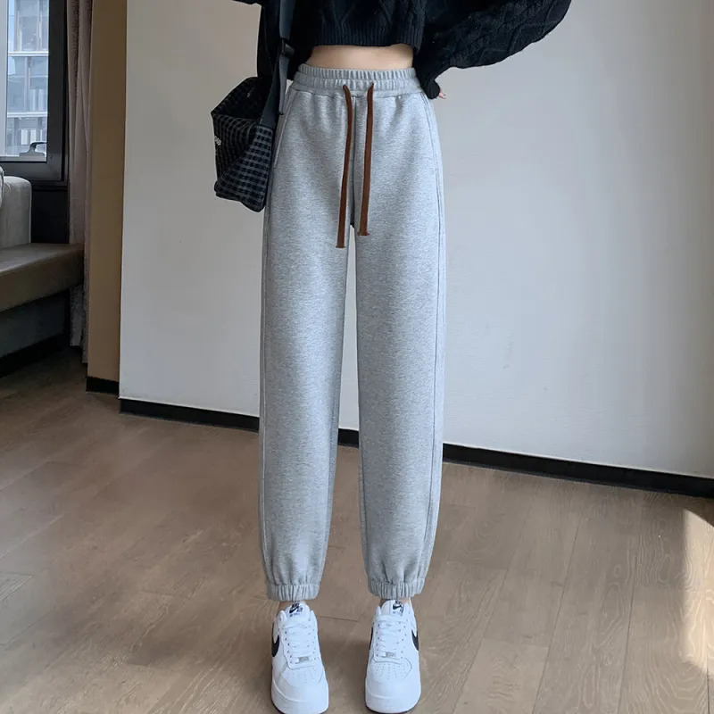 Muzi Knitted Sports Pants Women's-3