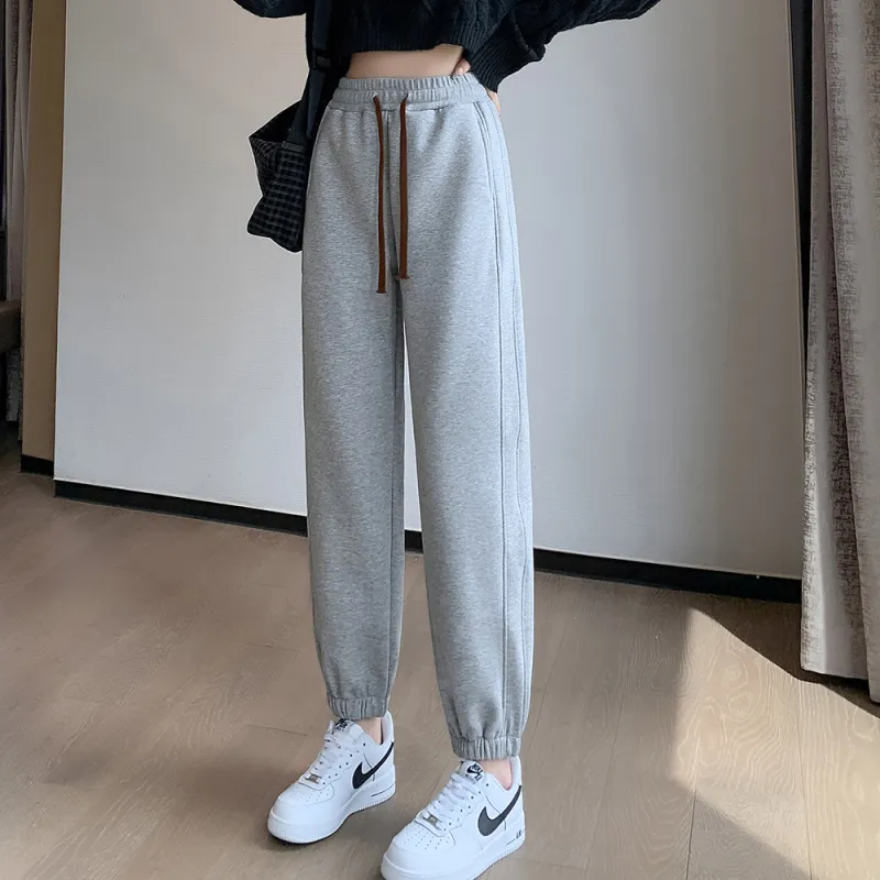 Muzi Knitted Sports Pants Women's-2