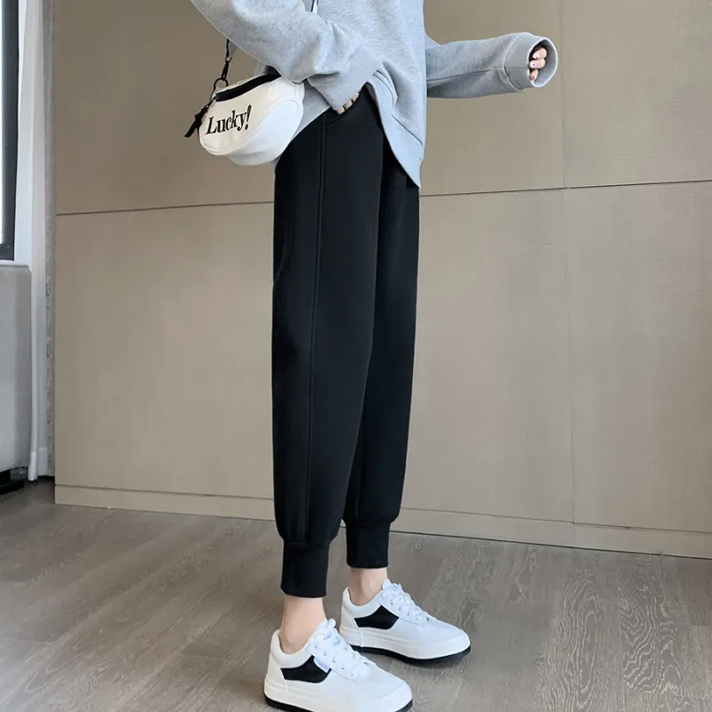 Muzi Knitted Sports Pants Women's-16