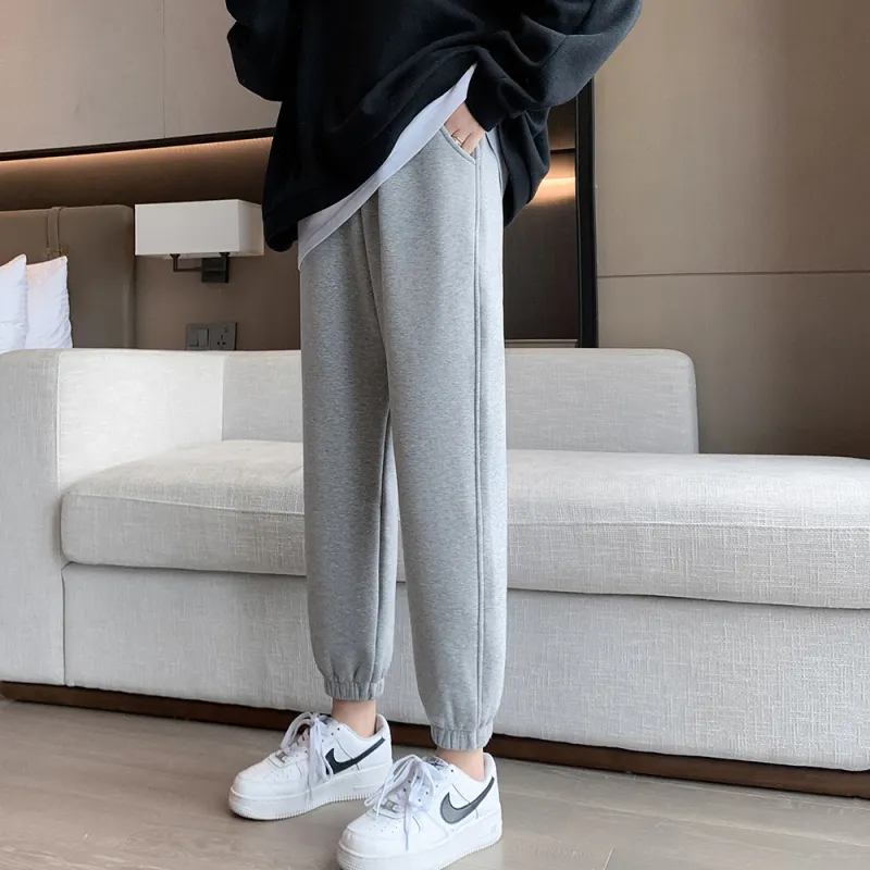 Muzi Knitted Sports Pants Women's-3