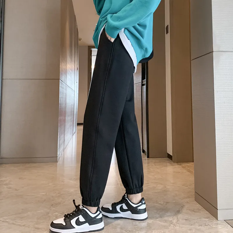 Muzi Knitted Sports Pants Women's-11
