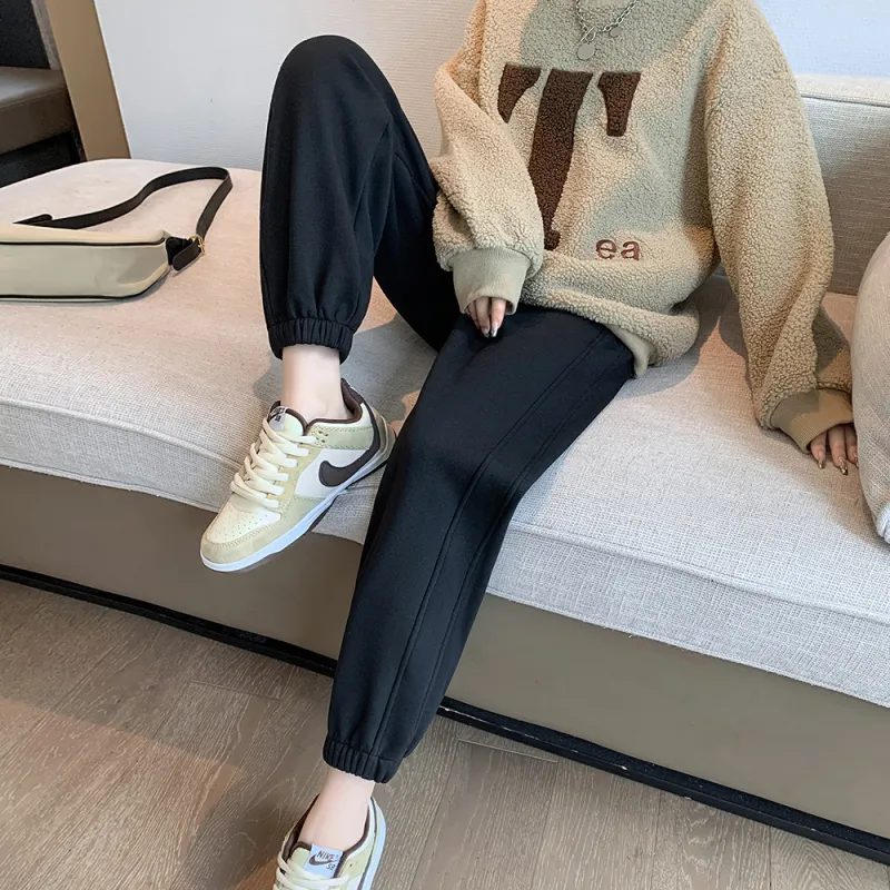 Muzi Knitted Sports Pants Women's-9