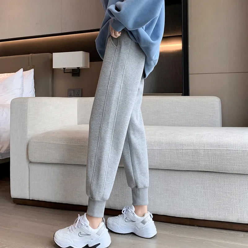Muzi Knitted Sports Pants Women's-10