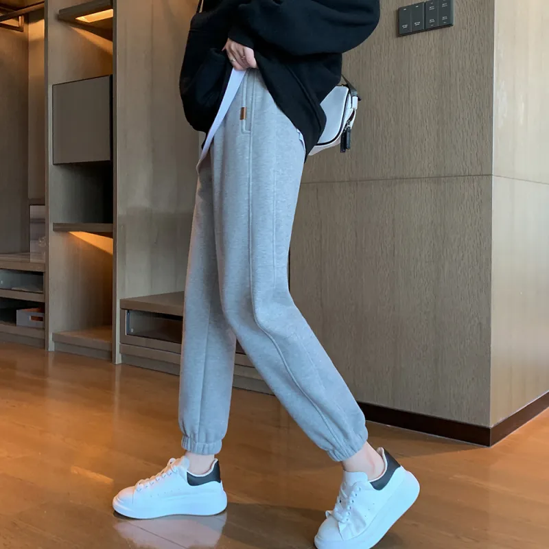 Muzi Knitted Sports Pants Women's-3