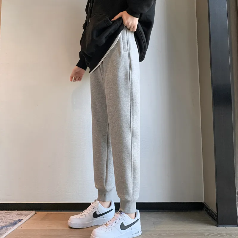 Muzi Knitted Sports Pants Women's-3
