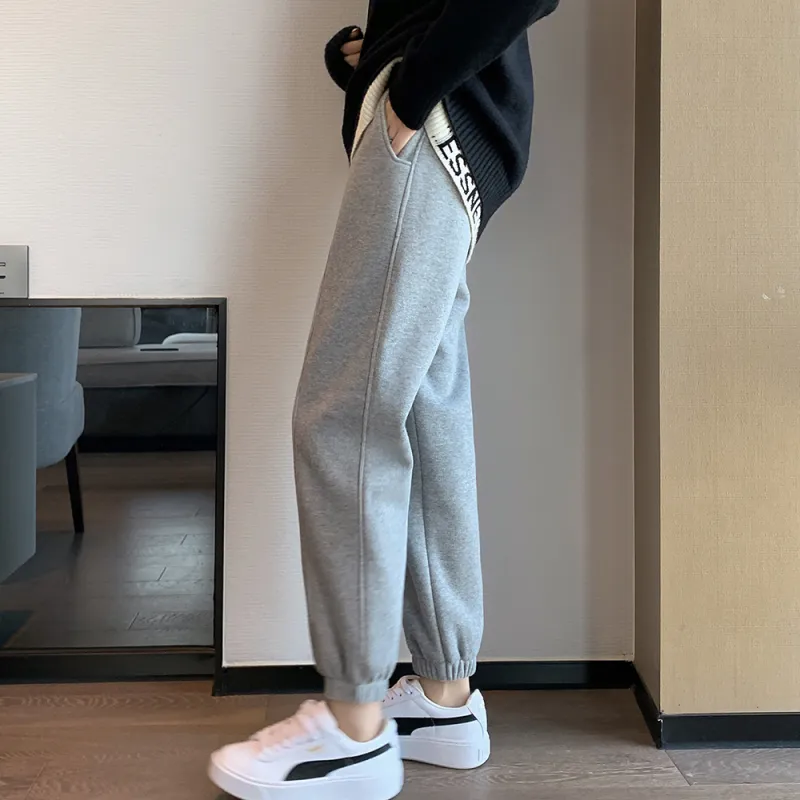 Muzi Knitted Sports Pants Women's-4