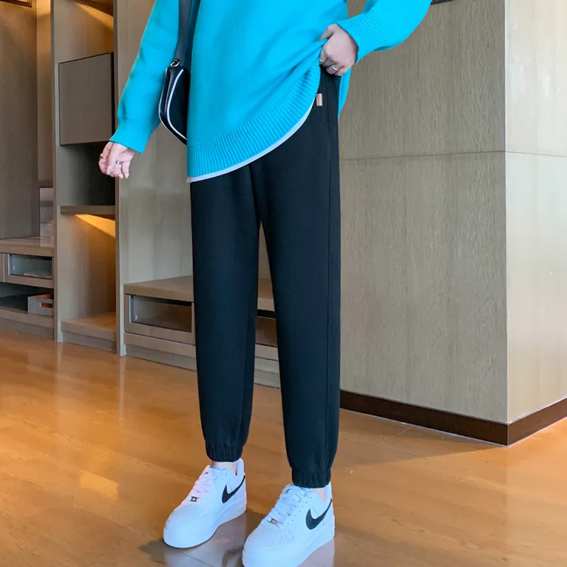 Muzi Knitted Sports Pants Women's-8