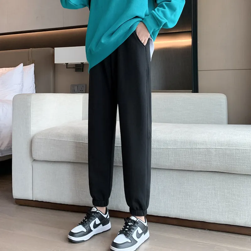 Muzi Knitted Sports Pants Women's-8