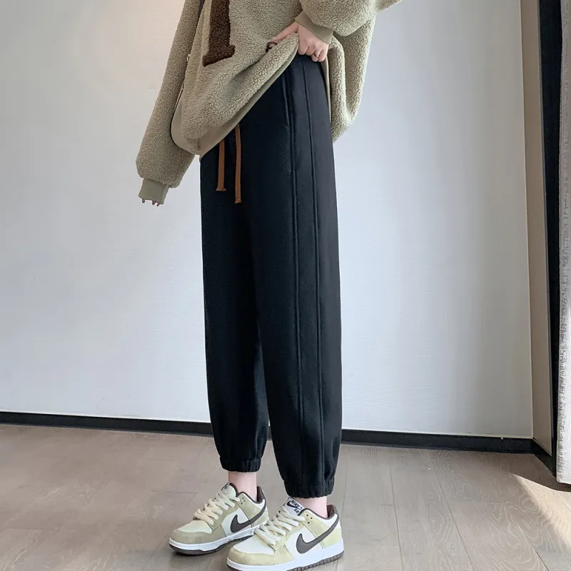Muzi Knitted Sports Pants Women's-8