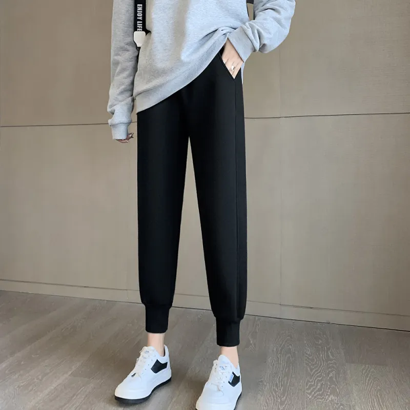 Muzi Knitted Sports Pants Women's-14