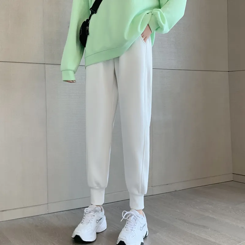 Muzi Knitted Sports Pants Women's-2