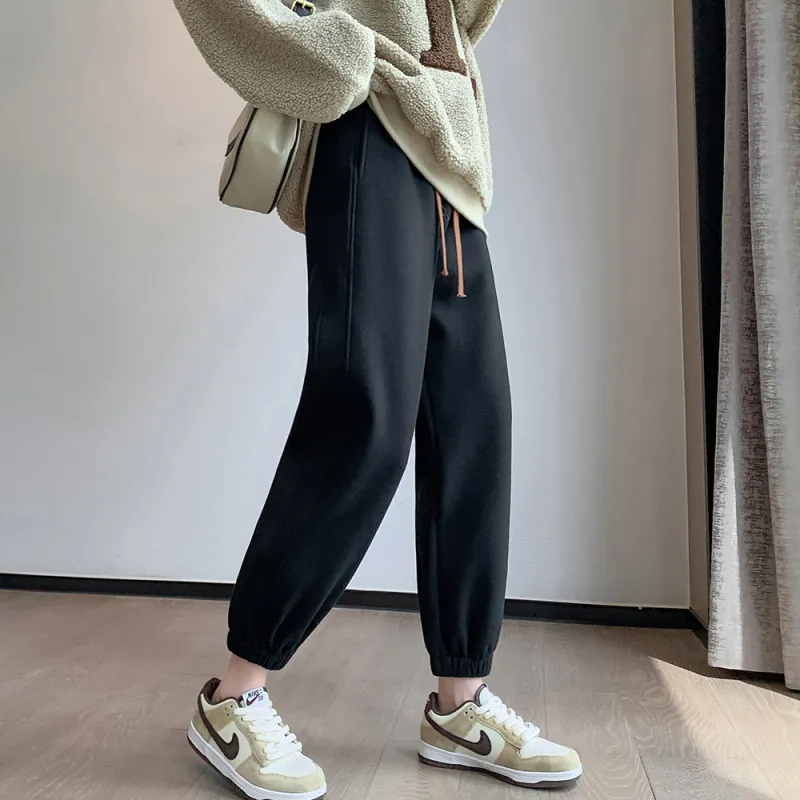 Muzi Knitted Sports Pants Women's-10