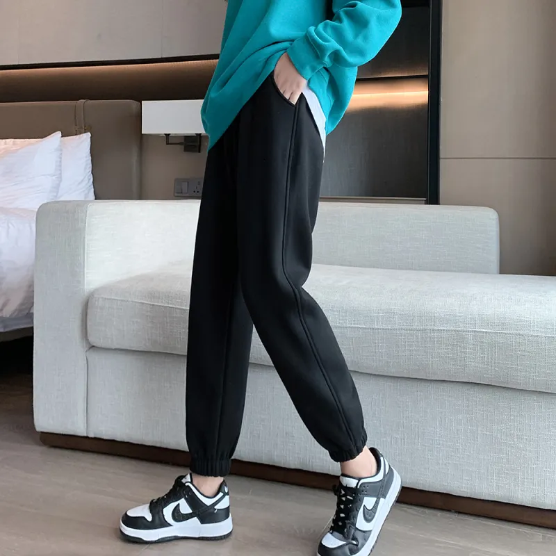 Muzi Knitted Sports Pants Women's-10
