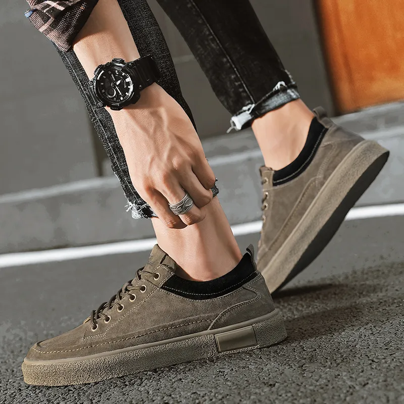 Kangaroo Head Wear Resistant Low Top Skateboard Shoes Unisex Umber-5