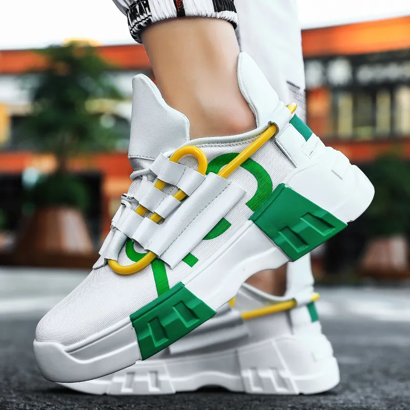 Kangaroo Head Slip Resistant Low Top Chunky Sneakers Men's-8