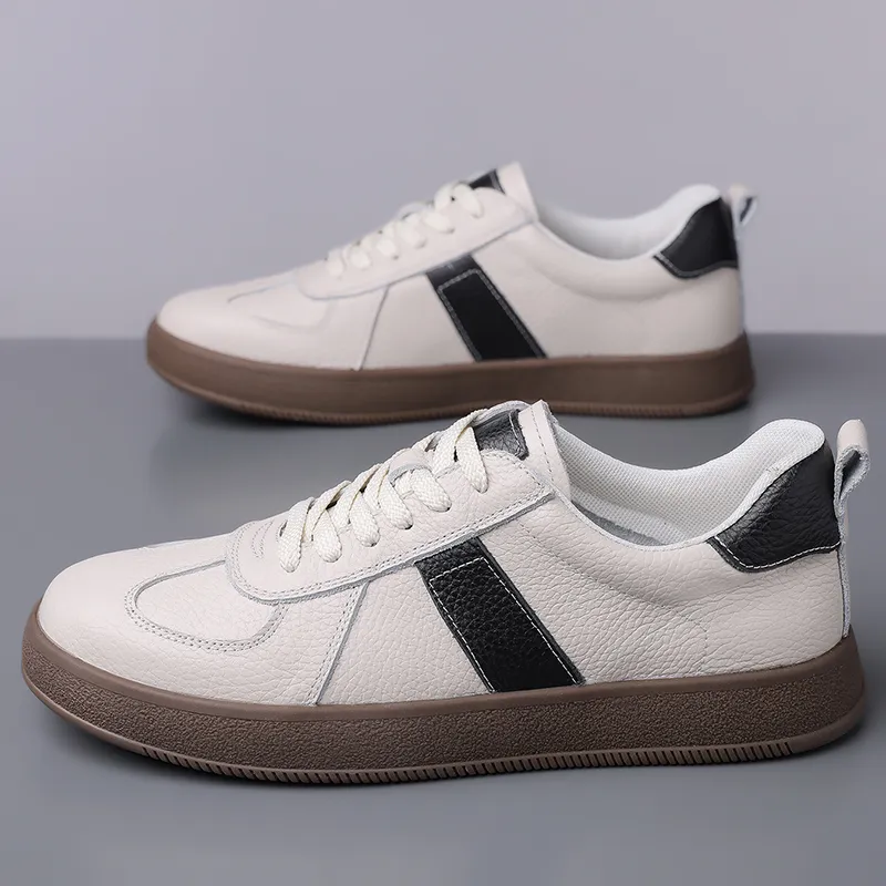Kangaroo Head Abrasion-Resistant Low-Top Skateboard Shoes Unisex Ecru-2