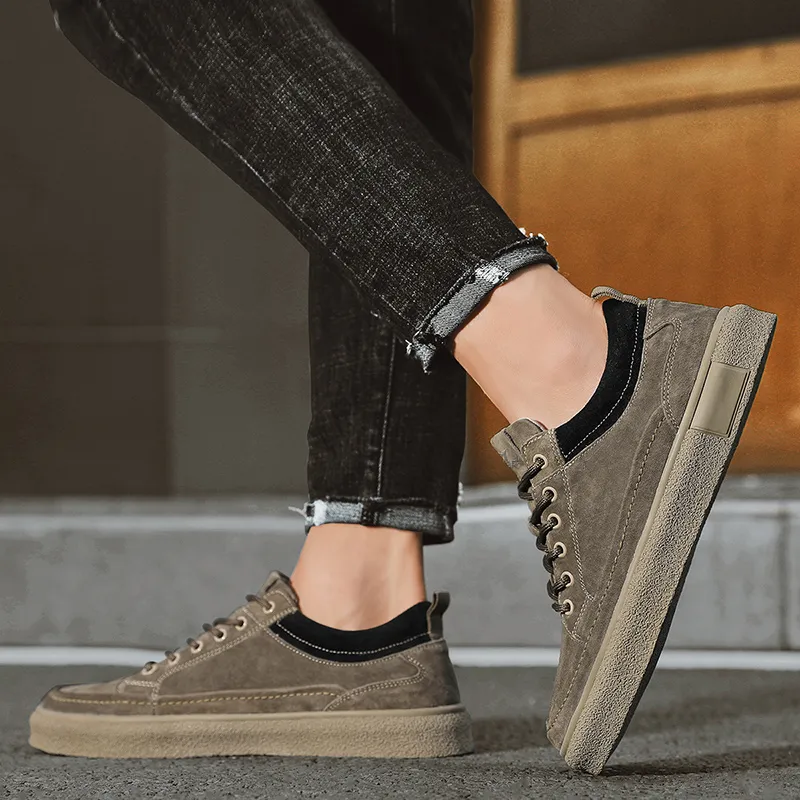 Kangaroo Head Wear Resistant Low Top Skateboard Shoes Unisex Umber-4