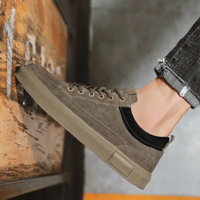 Kangaroo Head Wear Resistant Low Top Skateboard Shoes Unisex Umber-8