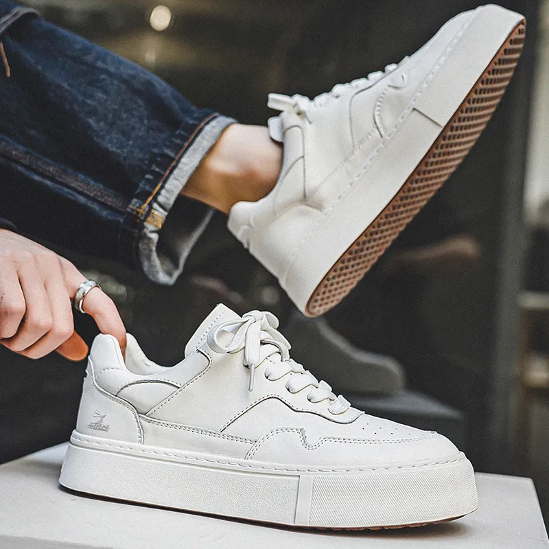 Kangaroo Head Low Top Skateboard Shoes Unisex White-9