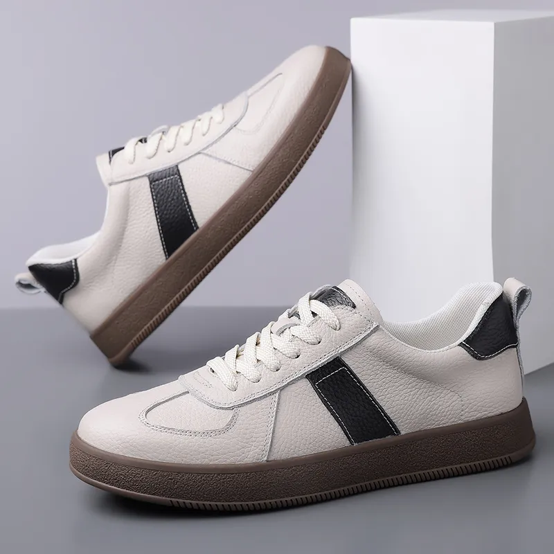 Kangaroo Head Abrasion-Resistant Low-Top Skateboard Shoes Unisex Ecru-3