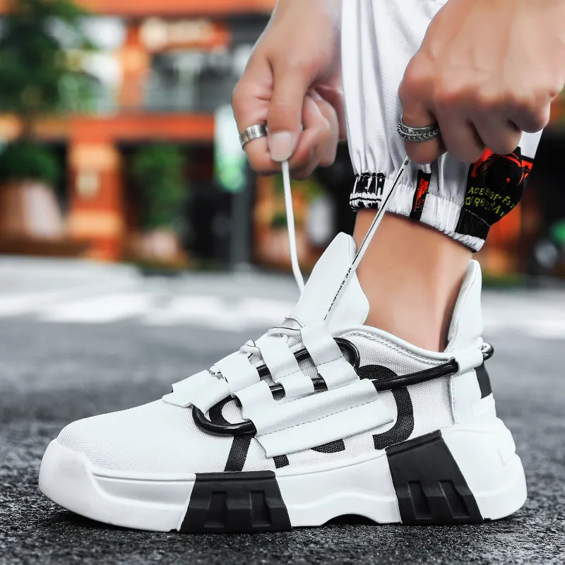 Kangaroo Head Slip Resistant Low Top Chunky Sneakers Men's-4