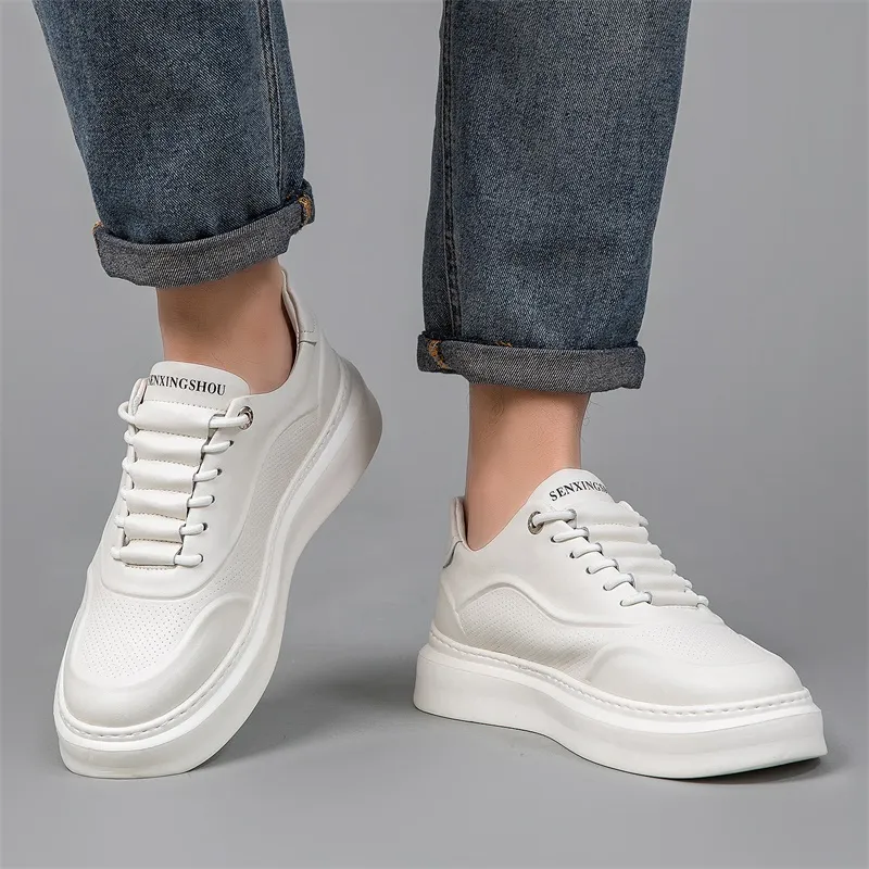 Kangaroo Head Wear Resistant Low Top Skateboard Shoes Men's White-4