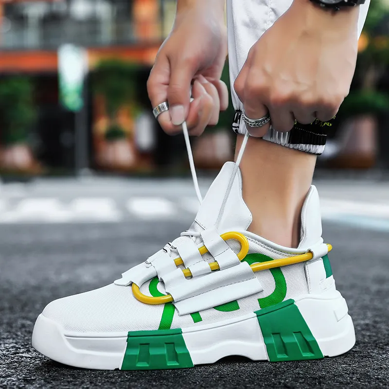 Kangaroo Head Slip Resistant Low Top Chunky Sneakers Men's-7