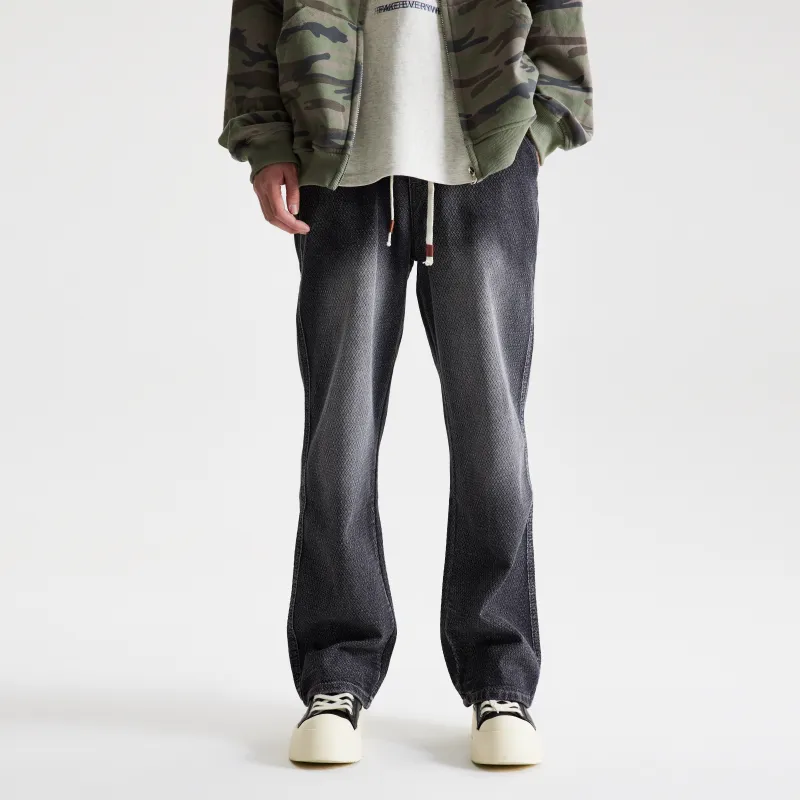 COLDSTONE Dragon Scale Pattern Jeans Unisex-9