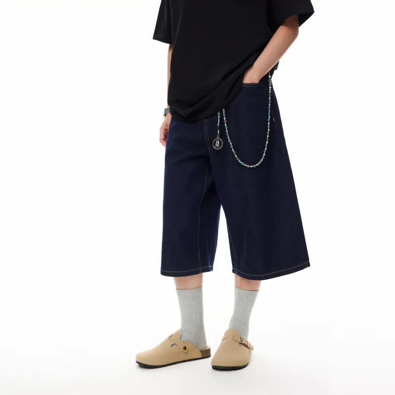 COLDSTONE Denim Shorts Unisex Blue-2