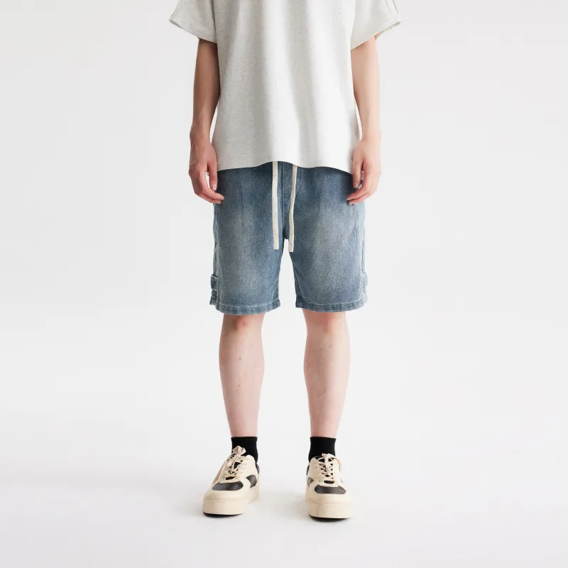 COLDSTONE Denim Shorts Unisex Blue-2