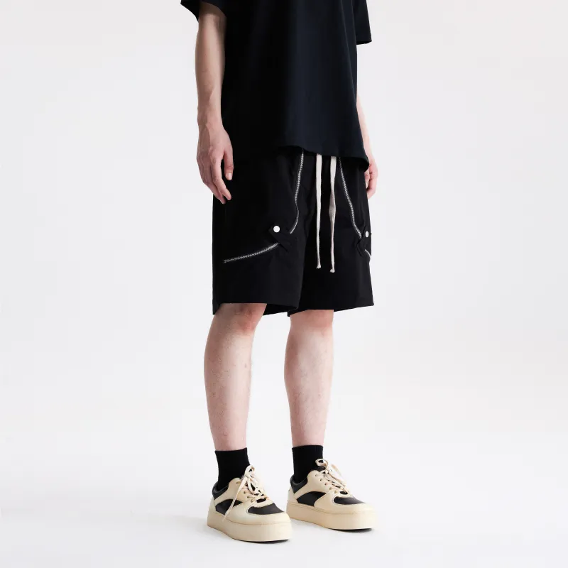 COLDSTONE Casual Shorts Unisex Black-5
