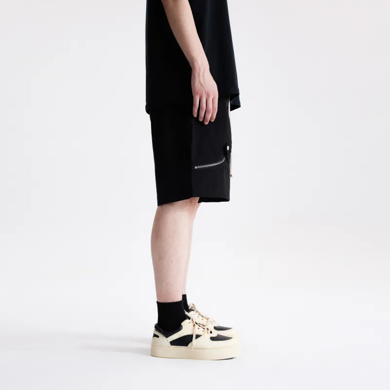 COLDSTONE Casual Shorts Unisex Black-6