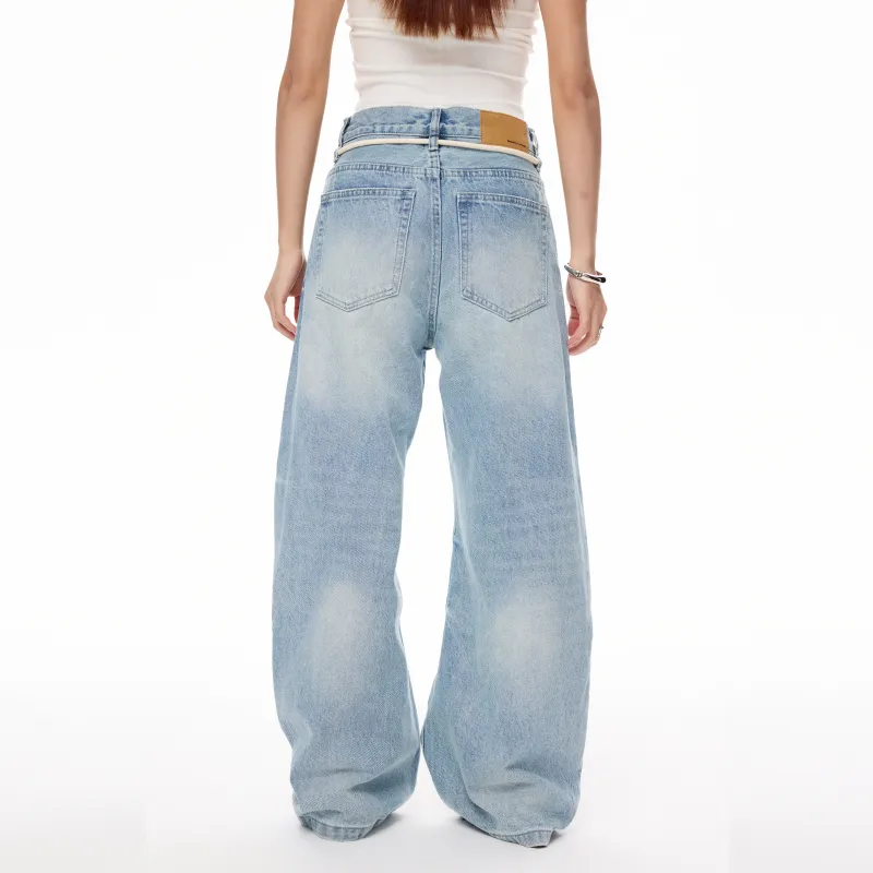 COLDSTONE Jeans Unisex Washed Blue-5
