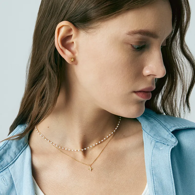 Agatha S925 Silver Necklaces Unisex-4