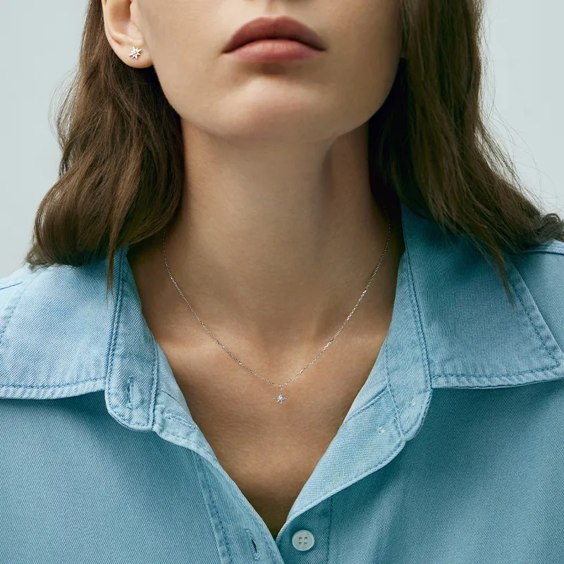 Agatha S925 Silver Necklaces Unisex-3