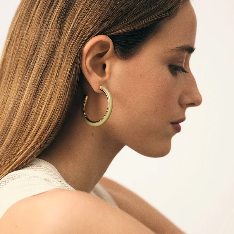 Agatha Copper Alloy Earrings Women's Matcha Green-3